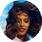 Woman Flipping Her Hair