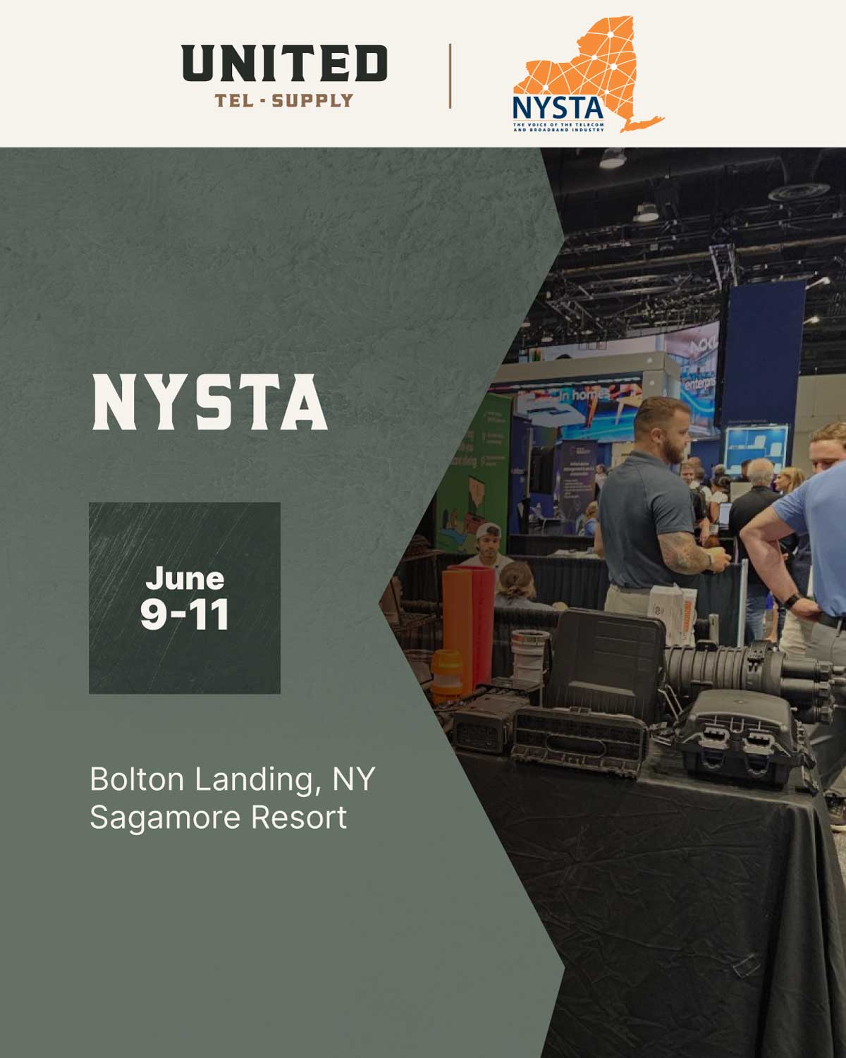 United Tel Supply at NYSTA June 9-11