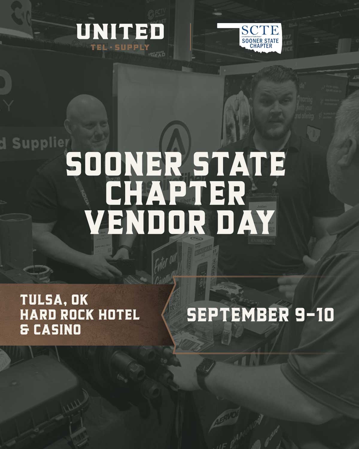 United Tel Supply attending Sooner State Chapter Vendor Day Sep 9-10